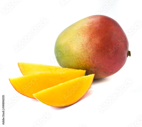 Fresh mango isolated on a white background 
