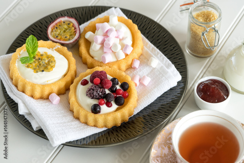 old school style tea at five afternoon service set cake sweet traditional table hotel cheesecake sugar pot china cup