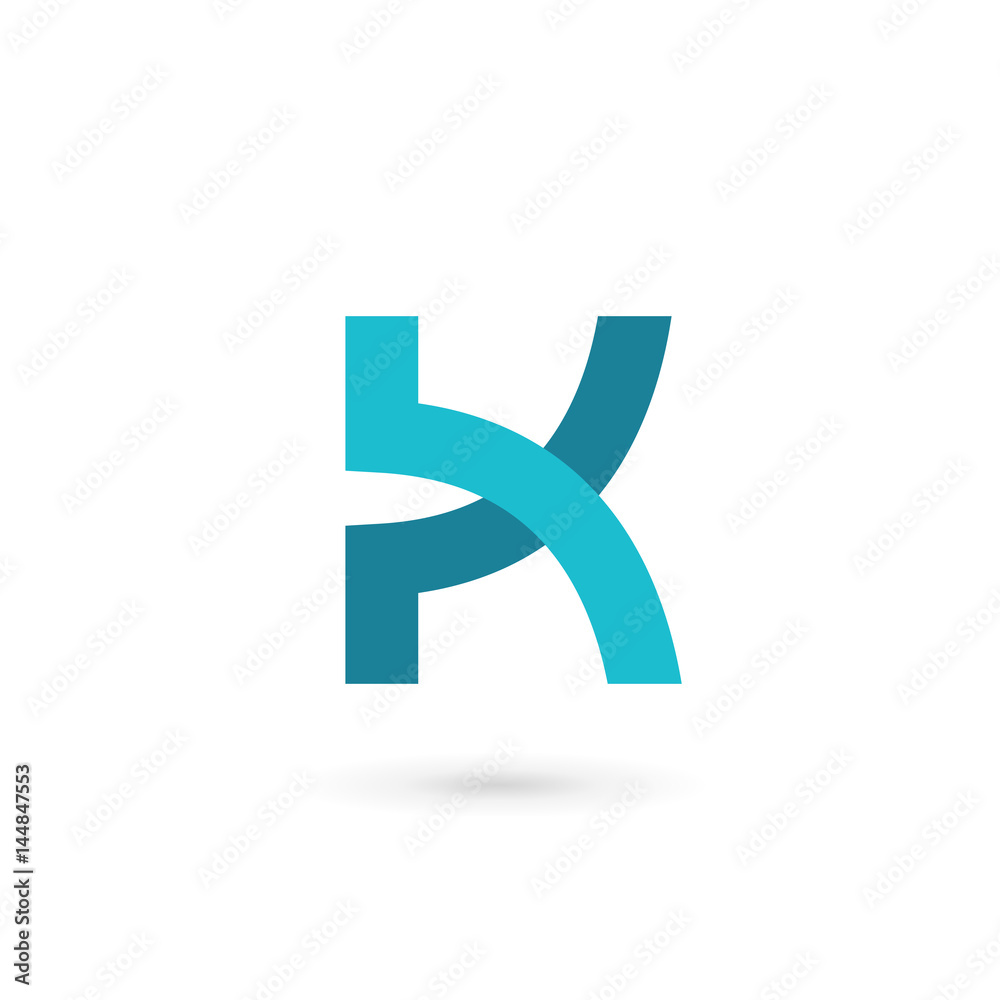 Fototapeta premium Letter K logo icon design template elements