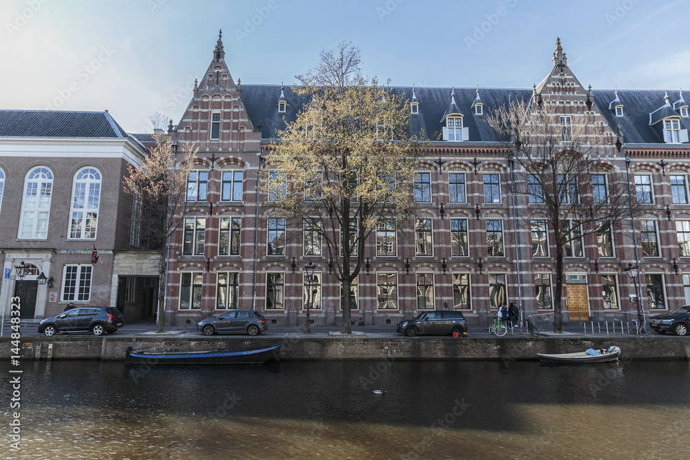 Naklejka premium Canal of Amsterdam, Netherlands