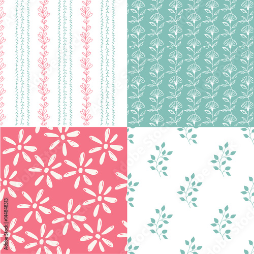 Scandinavian design patterns. Nature background.