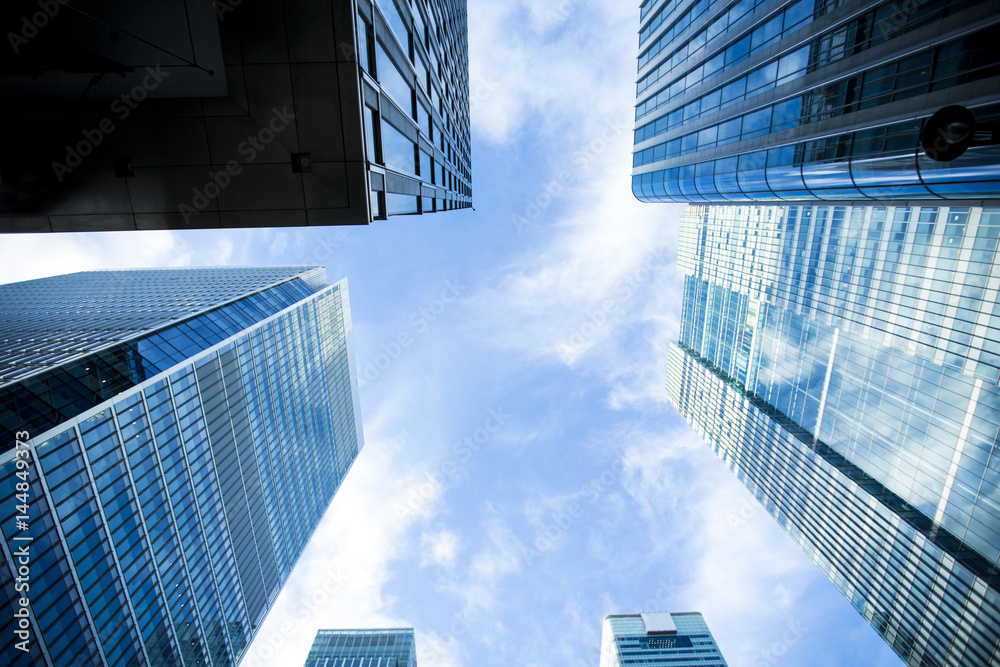 Fototapeta premium Canary Wharf financial district in London.