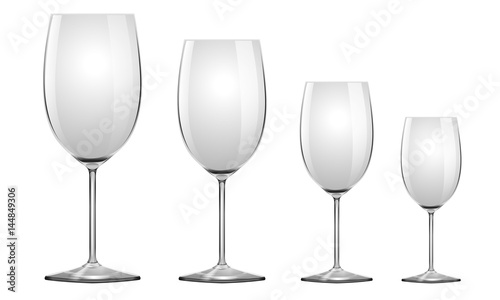 Vector Realistic Wineglass