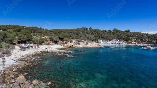 Fototapeta Naklejka Na Ścianę i Meble -  Detail of the Spanish coast at summer (Catalonia,Costa Brava)