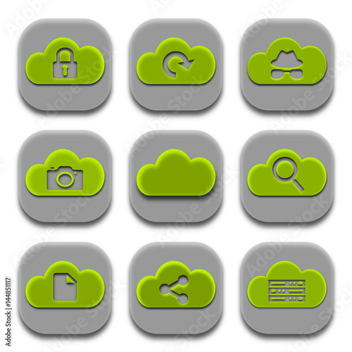 Coud Application Icons and App Logos Collection