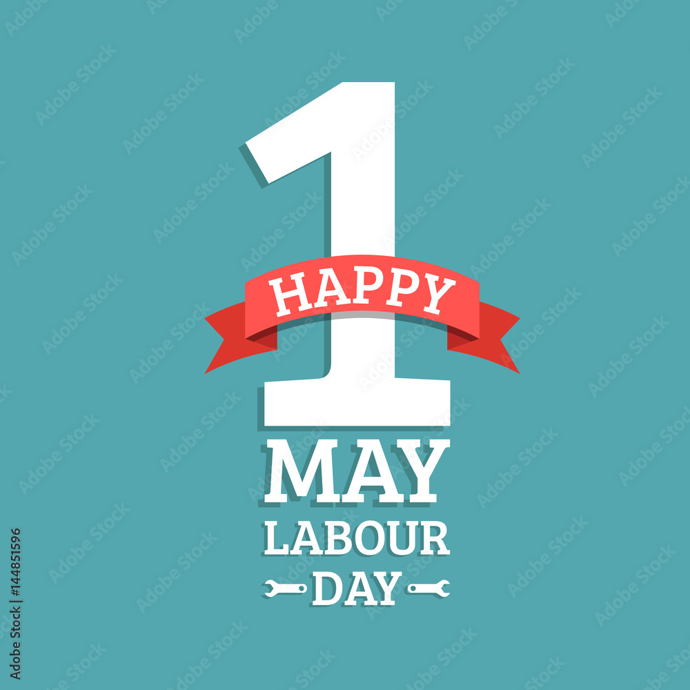 Happy Labour Day Vector Art PNG, Happy Labour Day Logo Design Concept,  Labour, Day, Wrench PNG Image For Free Download