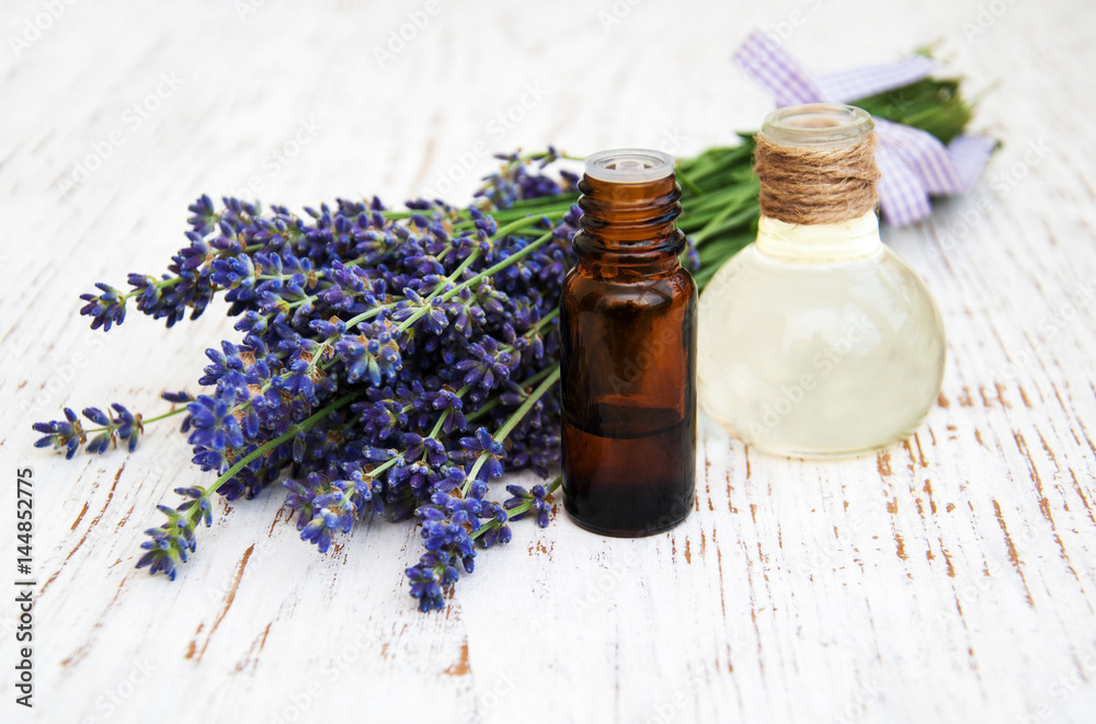 Lavender and massage oil Lavender and massage oil