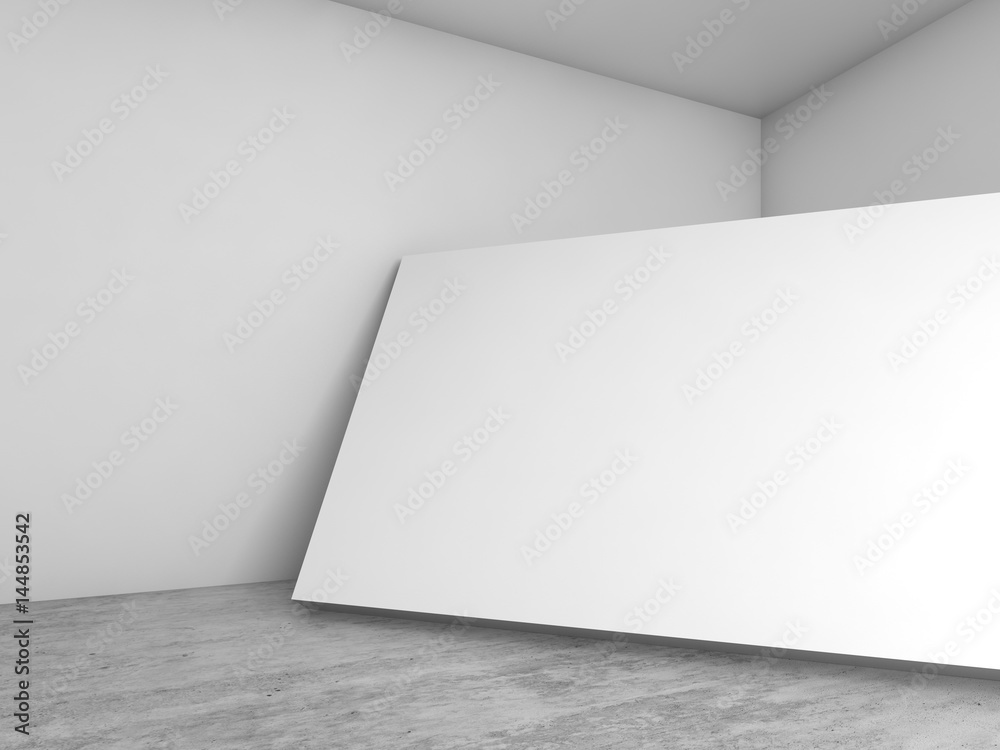 Abstract empty white interior background 3 d Abstract empty white interior background 3 d