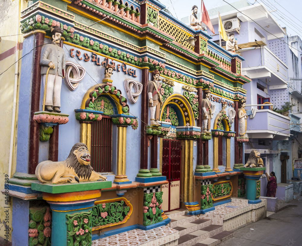 colorful hindu temple