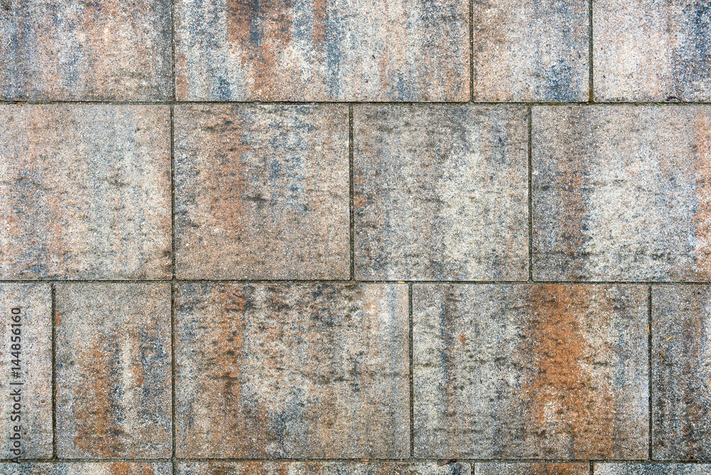 Fototapeta premium Dirty Outside Terrace Tiles slabs.