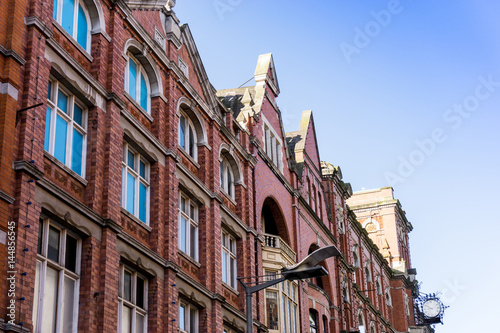 Canvas Print Traditional antique city building in Dublin Ireland