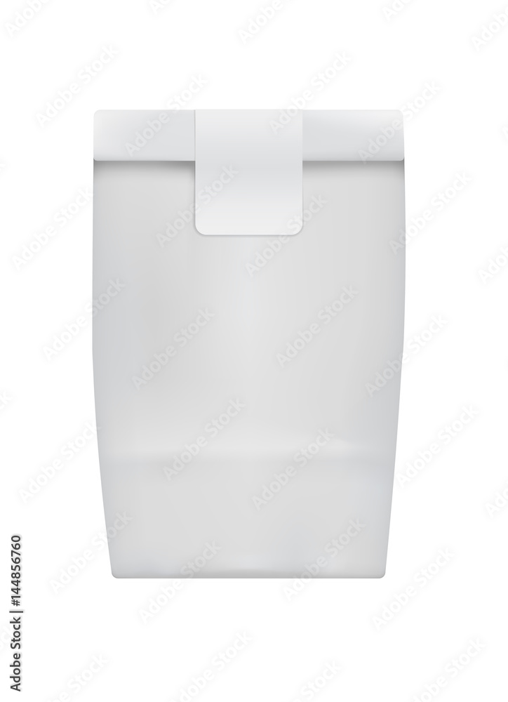 Small take away container for fast food isolated on white background vector illustration. Packaging design element for branding. Small take away container for fast food isolated on white background vector illustration. Packaging design element for branding.