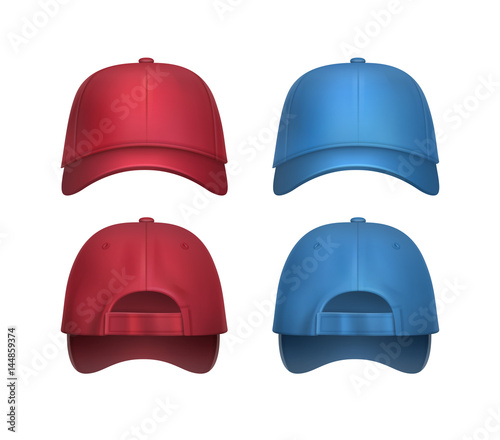 Vector set of Baseball caps