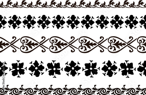 Seamless decorative borders