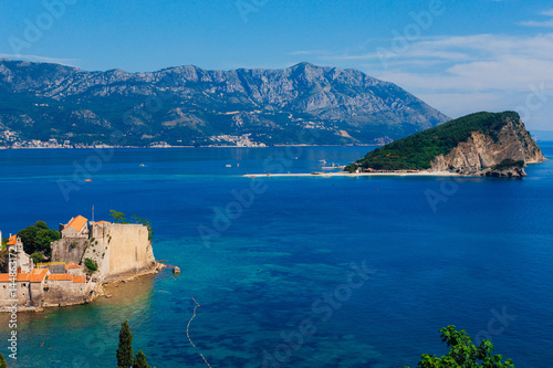 The island of St. Nicholas in Montenegro