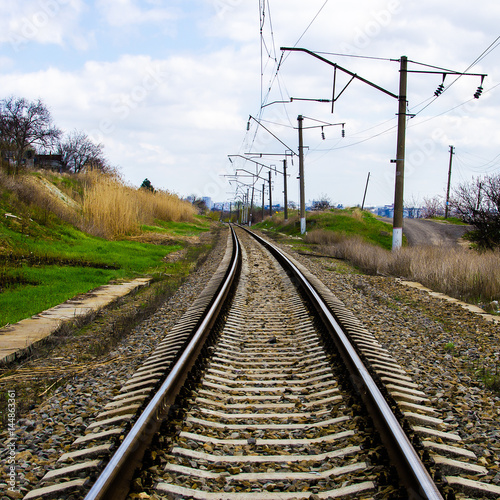 Old railway along the residential village