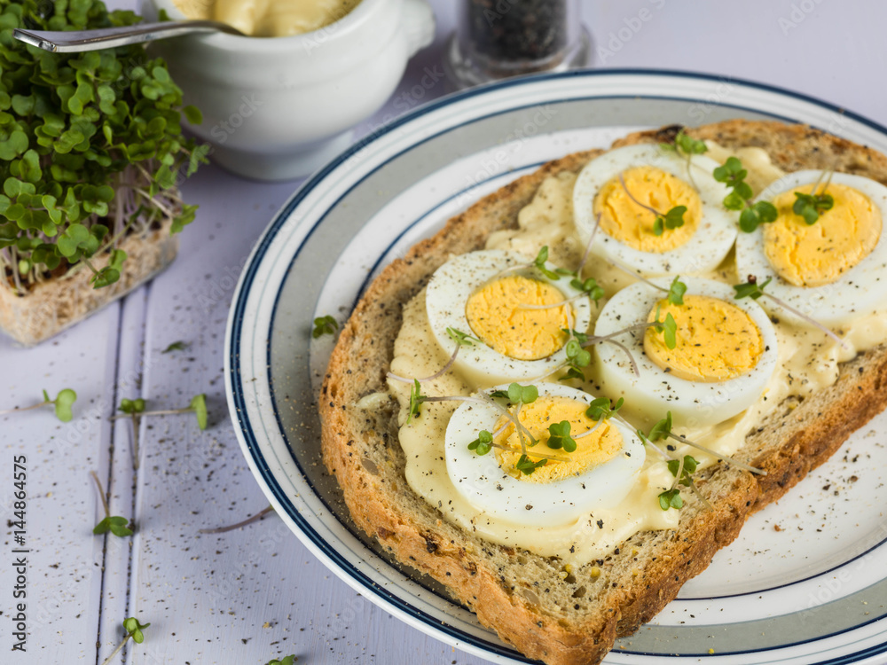 Egg and Cress Open Sandwich Egg and Cress Open Sandwich