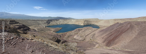Open-cast mine, panoramic view