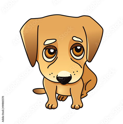 Cute vector dog