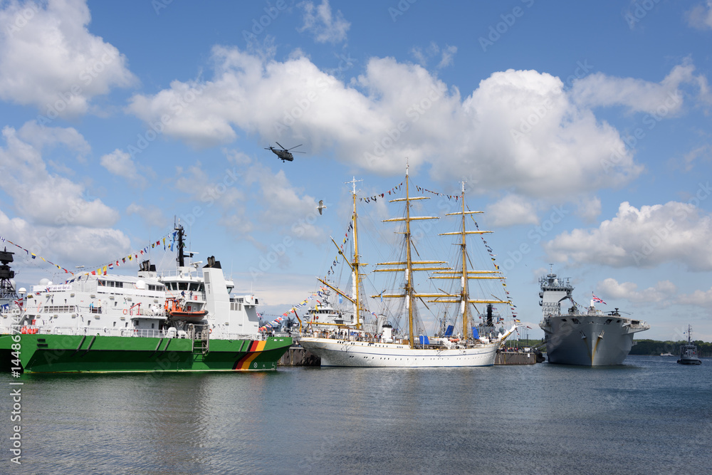 Windjammer Segelschulschiff Gorch Fock bei der Kieler Woche