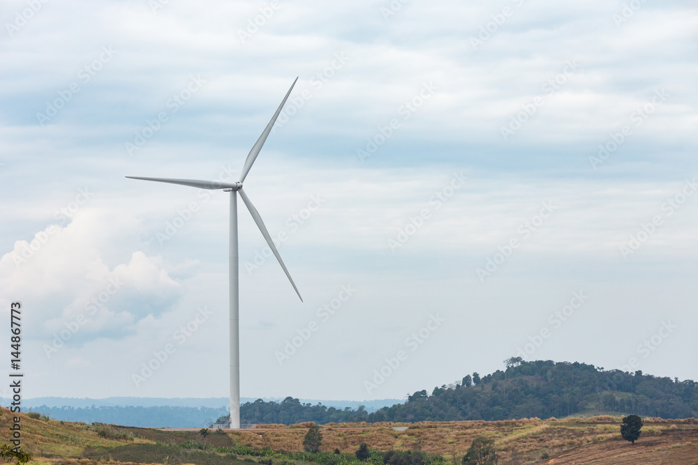 Wind Turbine for Electric on the blue sky Wind Turbine for Electric on the blue sky