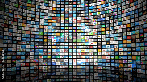 wall of images