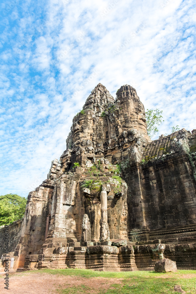 Gate of Prasat Bayon or Bayon temple in Angkor Thom, Siemreap, Cambodia
