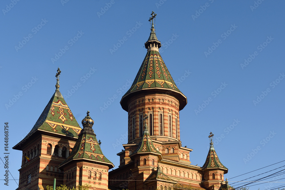 Fototapeta premium Orthodox Cathedral of Timisoara, Romania.