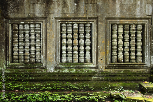 Beng Mealea, ancient temple ruins in the jungle, Siem Reap, Cambodia. photo