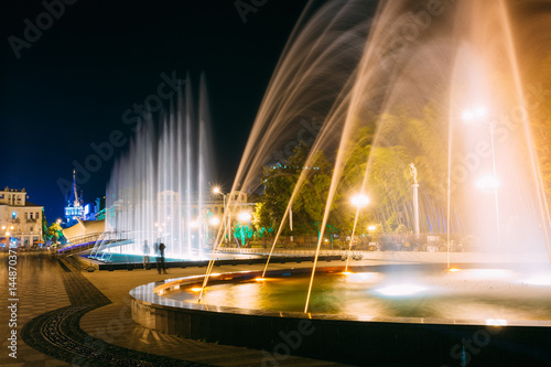 Batumi, Adjara, Georgia. Singing And Dancing Fountains Is Local 