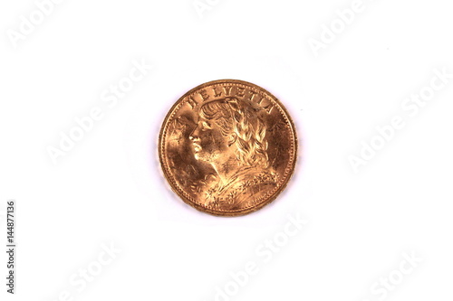Swiss gold coin 
