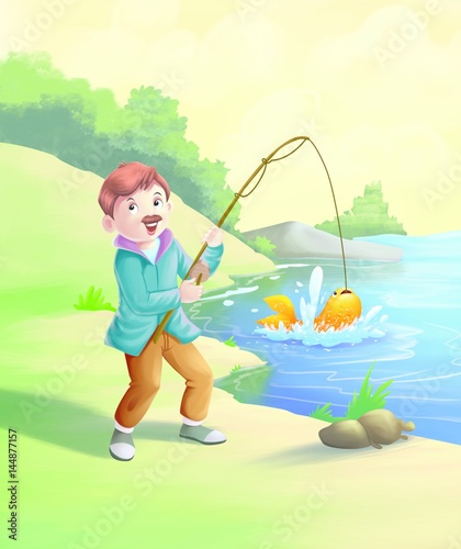 the catching fish