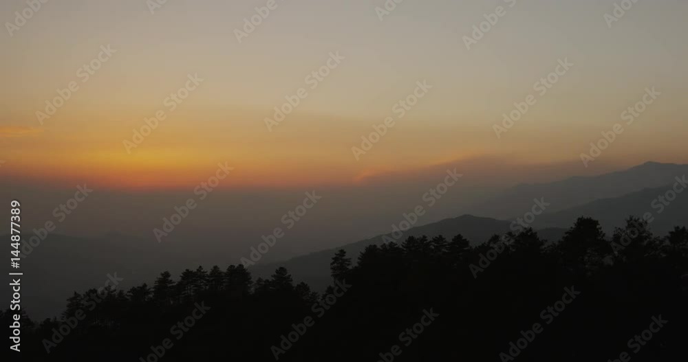 Time lapse of Kathmandu Valley in Nagarkot, Nepal Time lapse of Kathmandu Valley in Nagarkot, Nepal