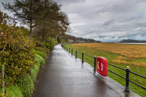 Promenade in Grange-over-Sands, Cumbria, England photo