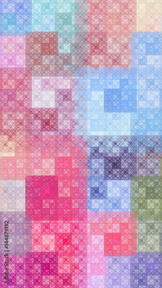 Colorful pattern fractal background