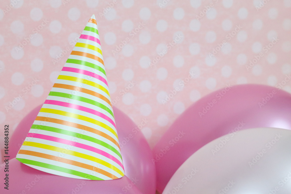 Birthday Hat and Balloons Birthday Hat and Balloons