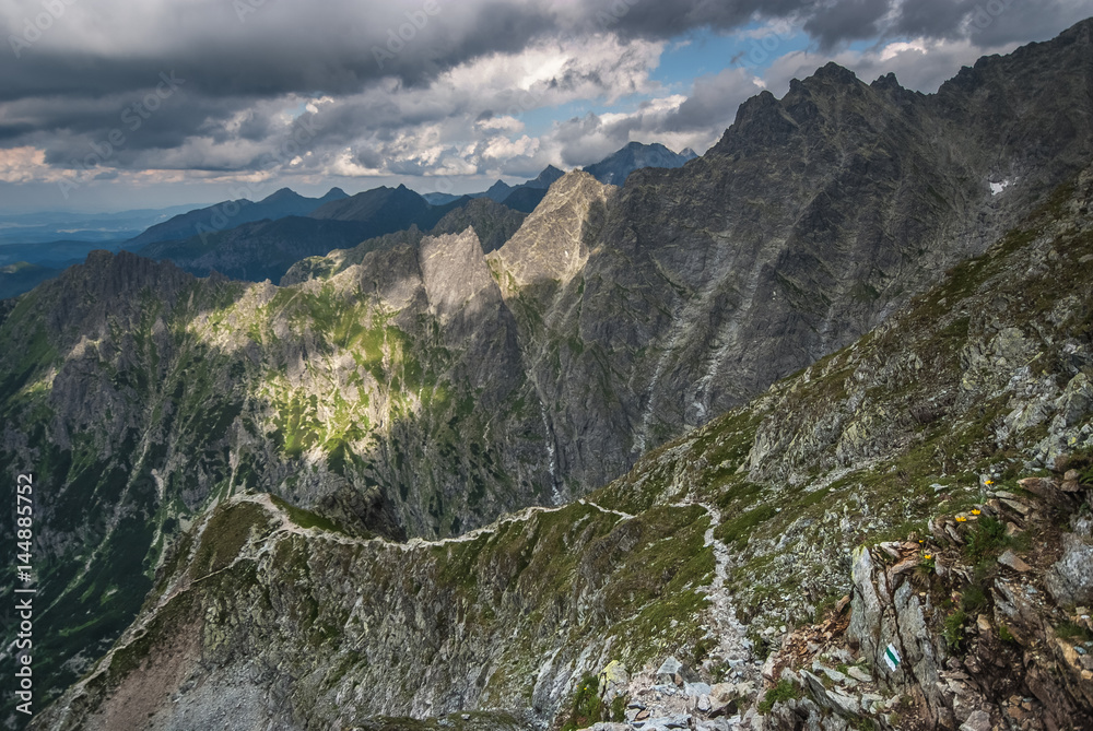 Fototapeta premium Tatry,Mięguszowiecka Przełęcz pod Chłopkiem