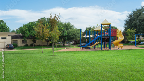 Colorful playground panorama