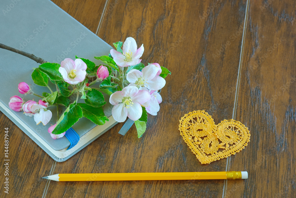 Fototapeta premium spring flower bloom love symbol