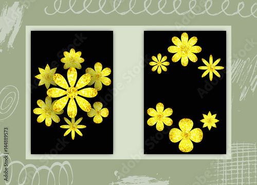 Set of Rectangular Cards wi...