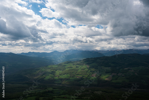Panorama collinare in Appennino