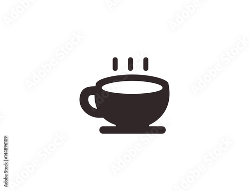 Flat vector hot drink cup