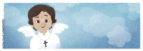 Primera comunion. Niño angelical 