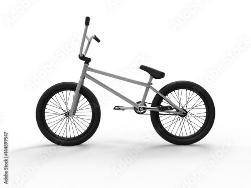 3D illustration - side view of a bike