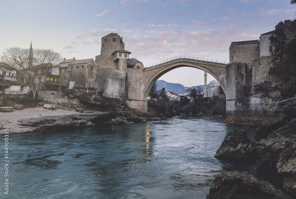 Famous Old Bridge in Mostar 