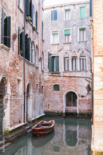 colorful canal in Venice