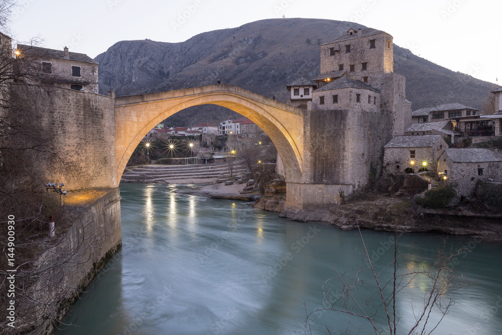 Famous Old Bridge in Mostar 