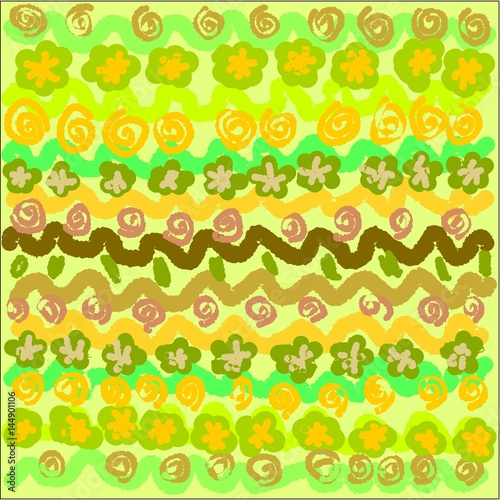  Abstract writing texture brown and yellow and green and light and dark seamless tone, design for greeting cards and banners and posters
