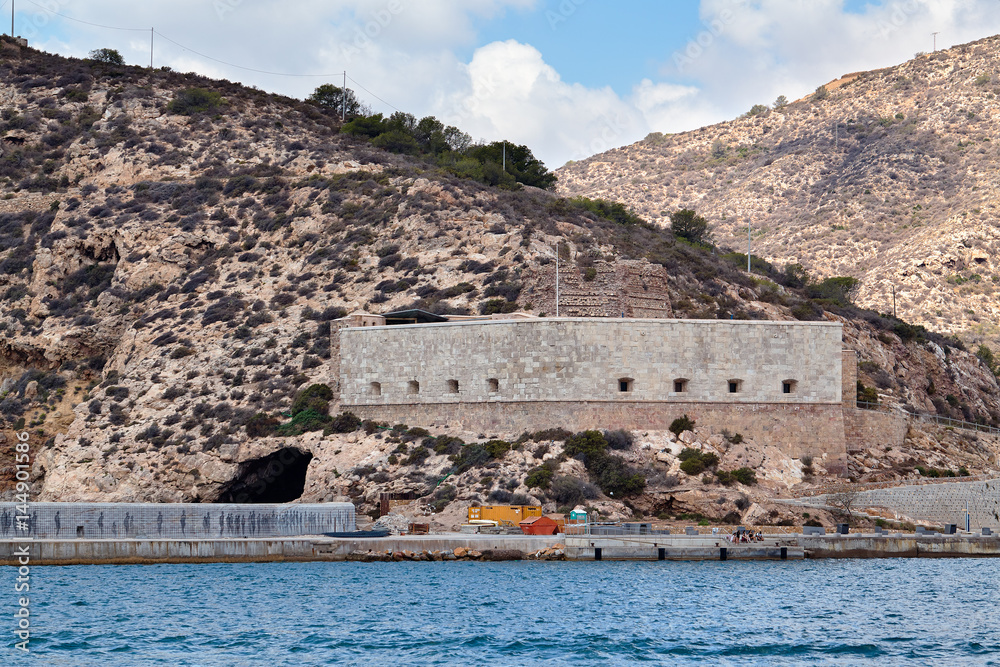 The Christmas fort. Cartagena, Spain.