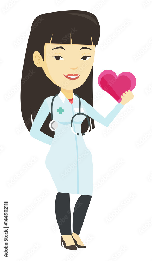 Doctor cardiologist holding heart. Doctor cardiologist holding heart.
